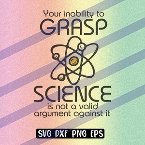 Incapacità di comprendere la scienza svg dxf png eps Scarica file vettoriale cutfile cricut