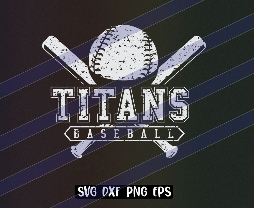 Titans Baseball Cutfile Download Svg Dxf Png Eps Instant Download Vector  School Spirit Logo - Etsy