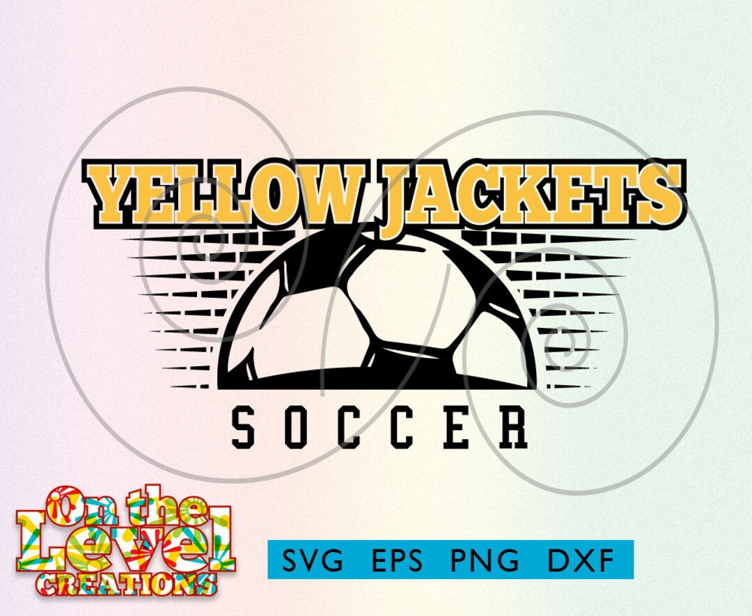 Yellow Jackets Soccer Svg Dxf Png Eps Cricut Cutfile School Football