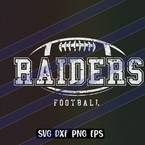 Raiders Football svg dxf png eps cricut cutfile school football cheer team Spirit logo