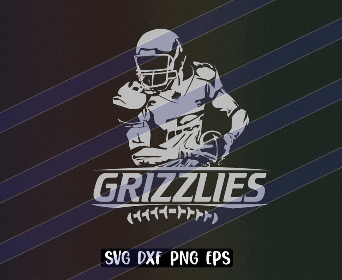 Grizzlies Football Svg Png Svg Dxf Eps File Formats Digital Download ...