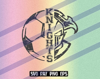 Knights Soccer svg dxf png eps cricut cutfile school football cheer
