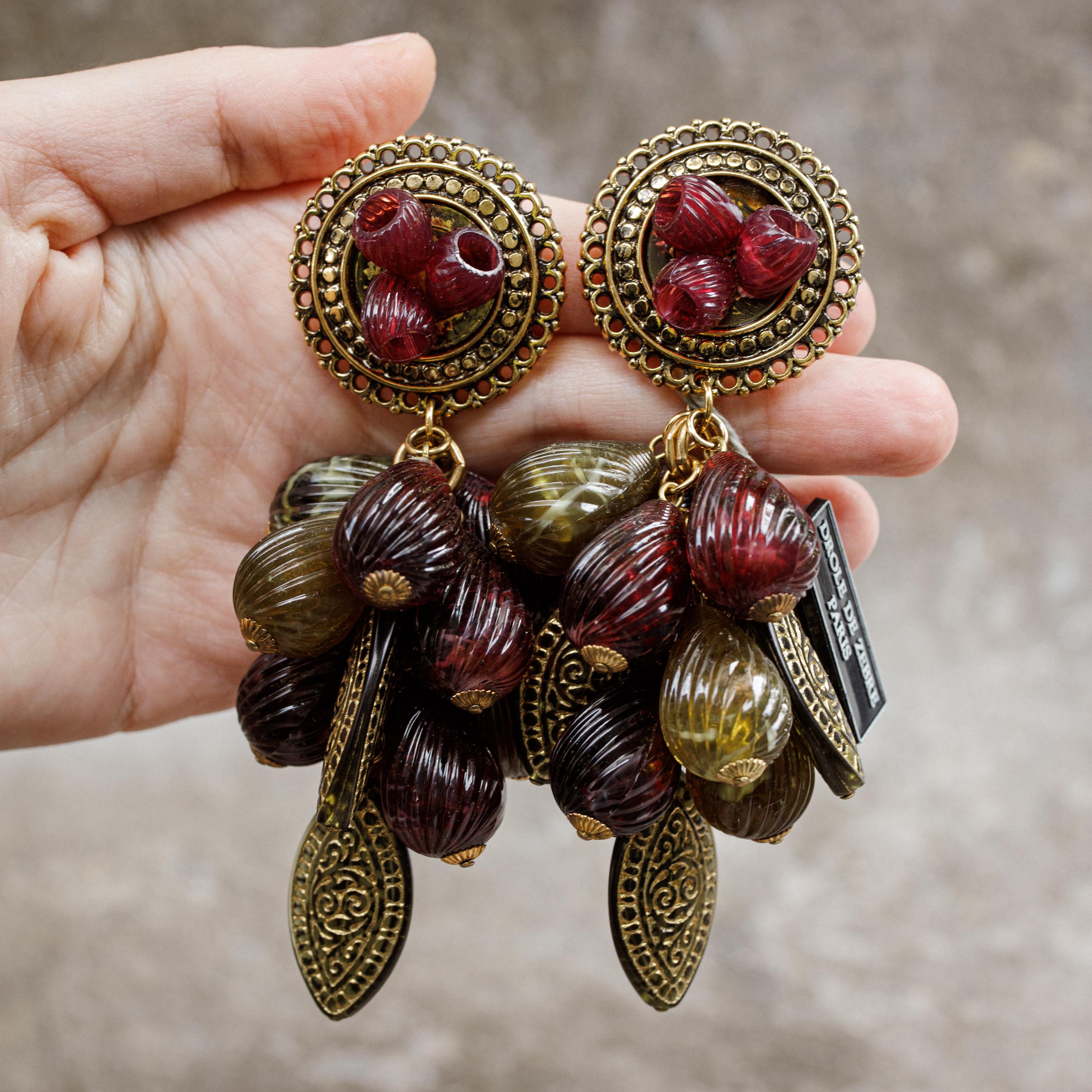 GAVILANE ガヴィラーネ ブロンズカラー レッドラインストーン ネックレス Gavilane Jewelry - Etsy