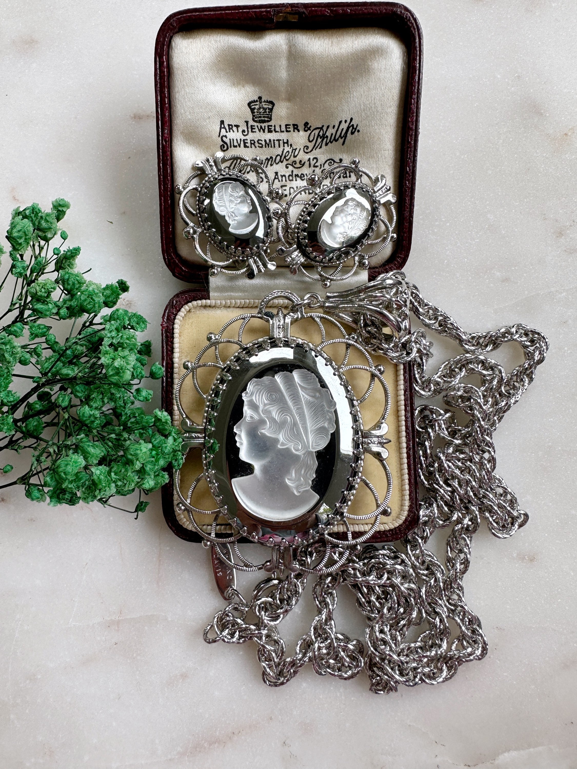 Whiting and davis cameo ring sale