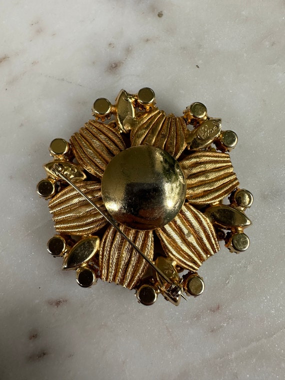 Vintage Hobe Signed Large Statement Brooch with W… - image 9