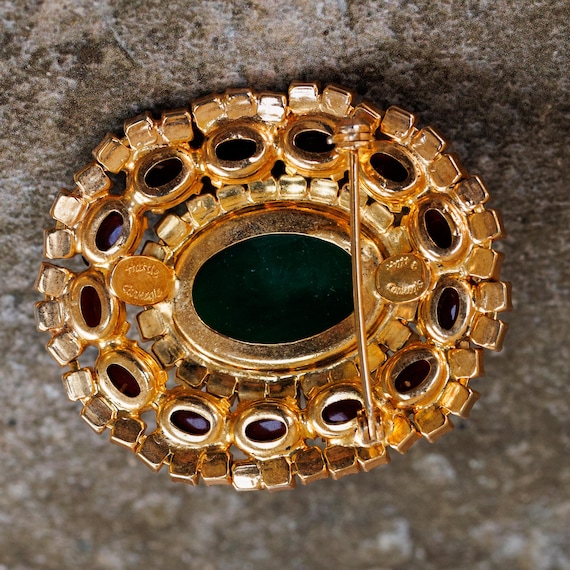 Hattie Carnegie Moghul Emerald, Ruby, Diamante Gl… - image 7
