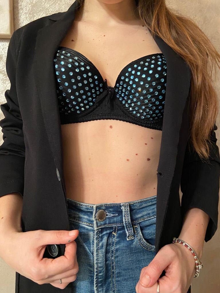 h&m reggiseno strass