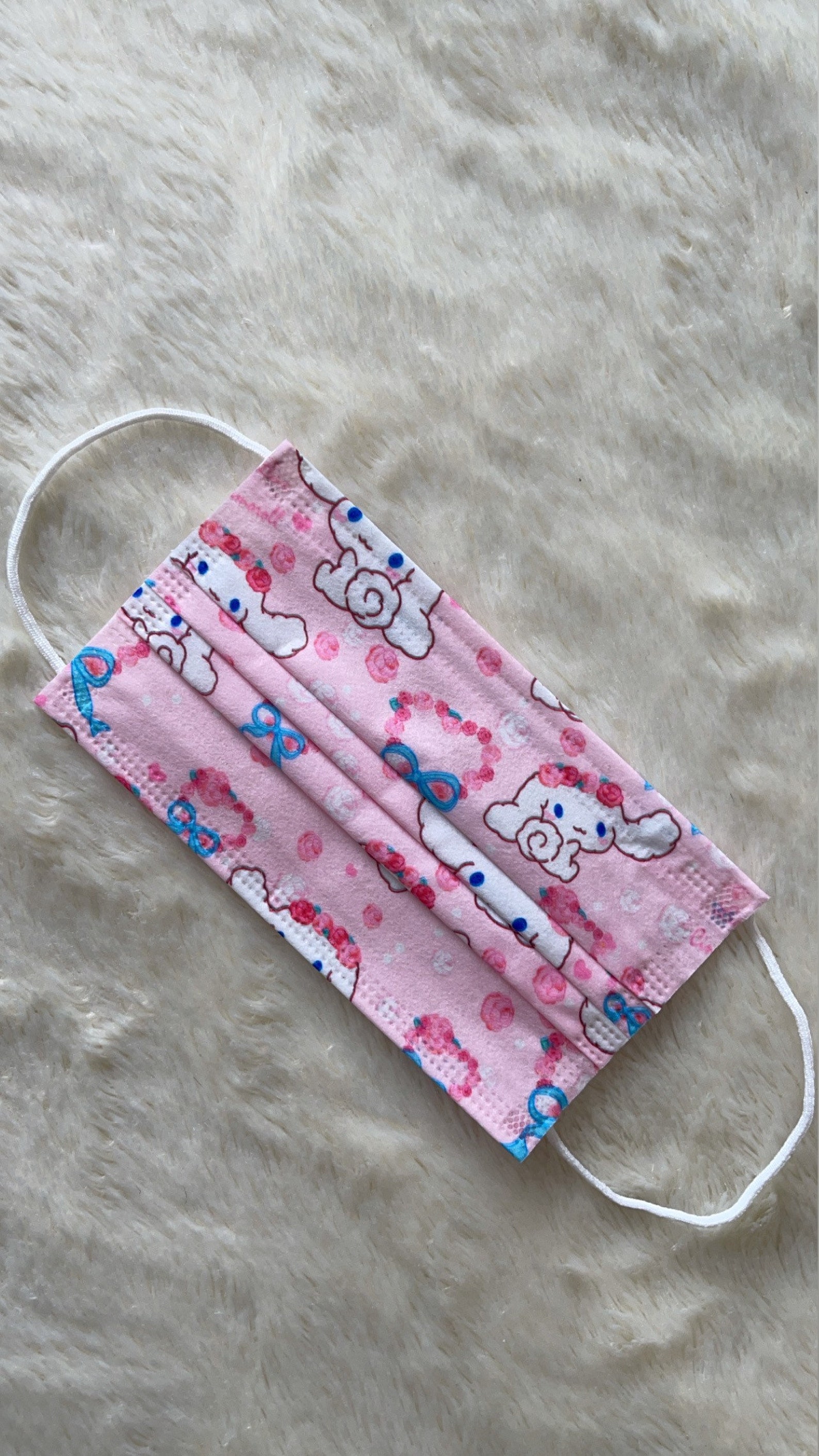 Pink Sanrio Cinnamon Roll Mask x5 Etsy