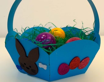 Blue Easter basket as a craft set