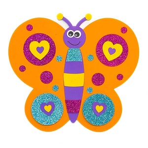 Schmetterling orange als Bastelset