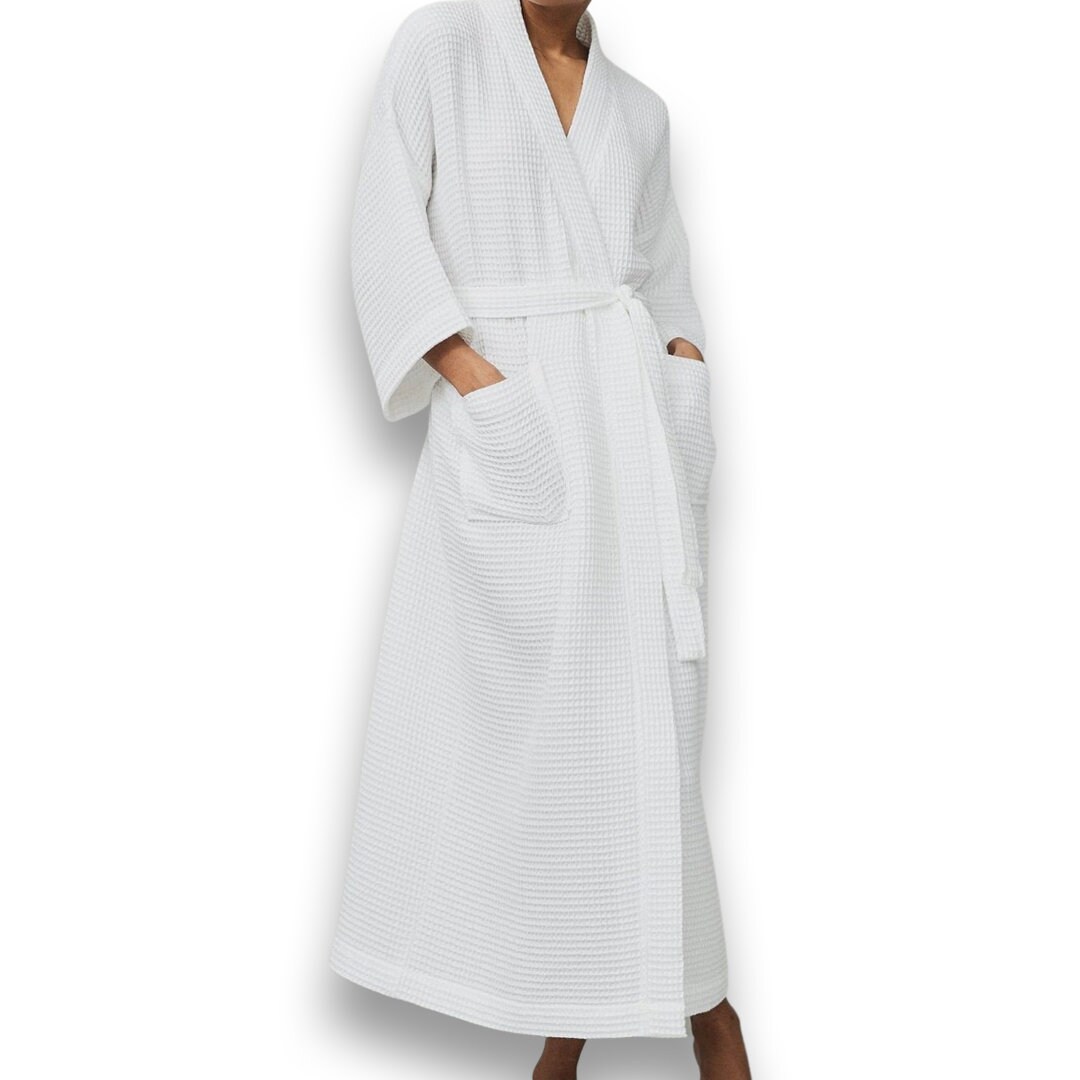 Lightweight Waffle Robe Soft Hotel Dressing Gown Kimono Etsy UK