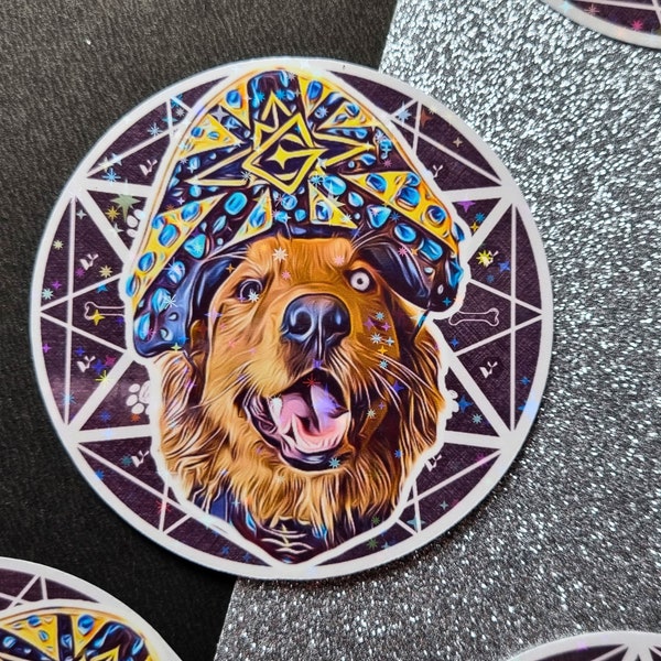 Pupper Emeritus | NemA Sticker Collection | The Band Ghost | Ghost Stickers | Papa Emeritus | Sparkly Handmade Stickers