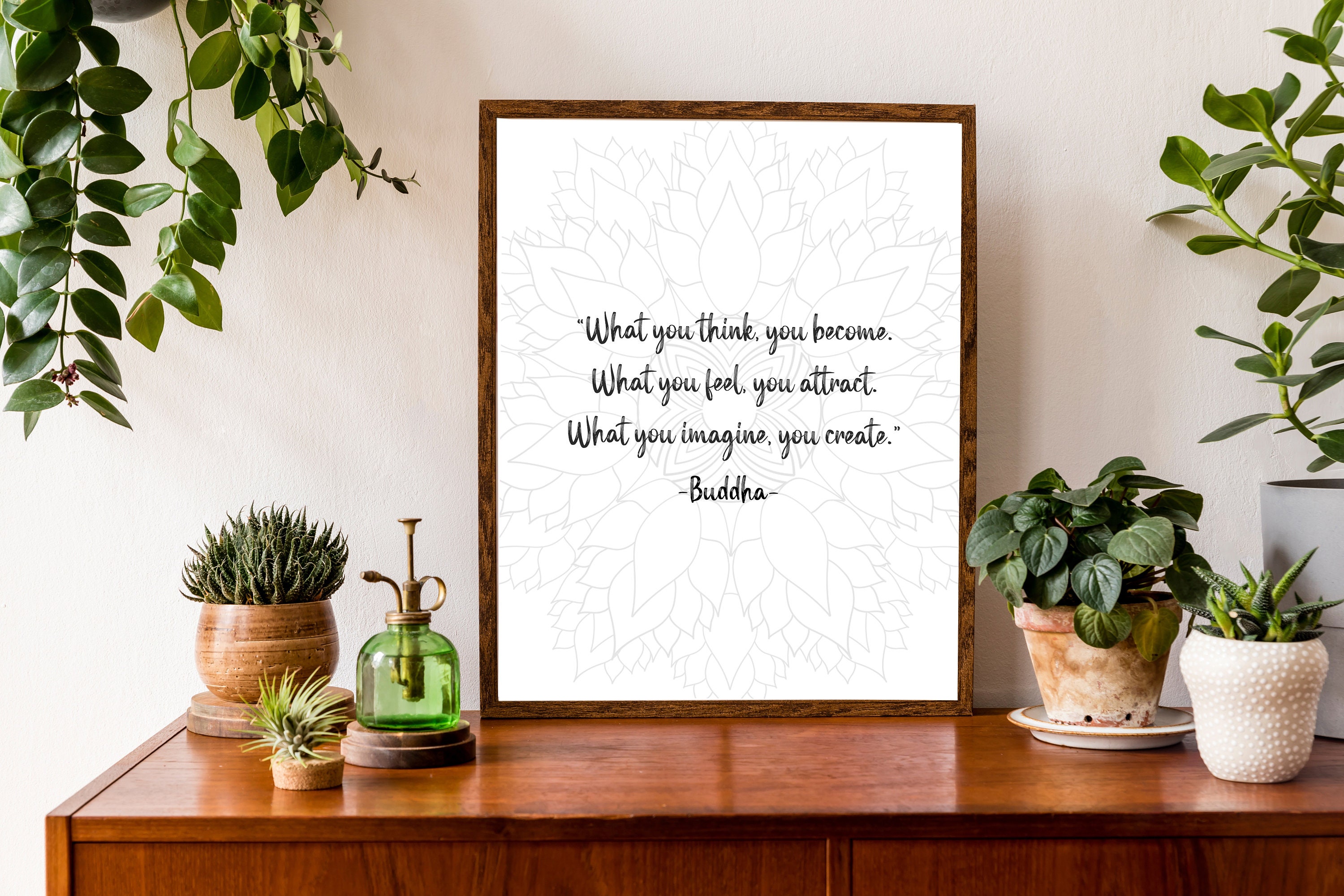 Inspirational Buddha Quote Wall Art Printable Boho Poster Etsy Ireland