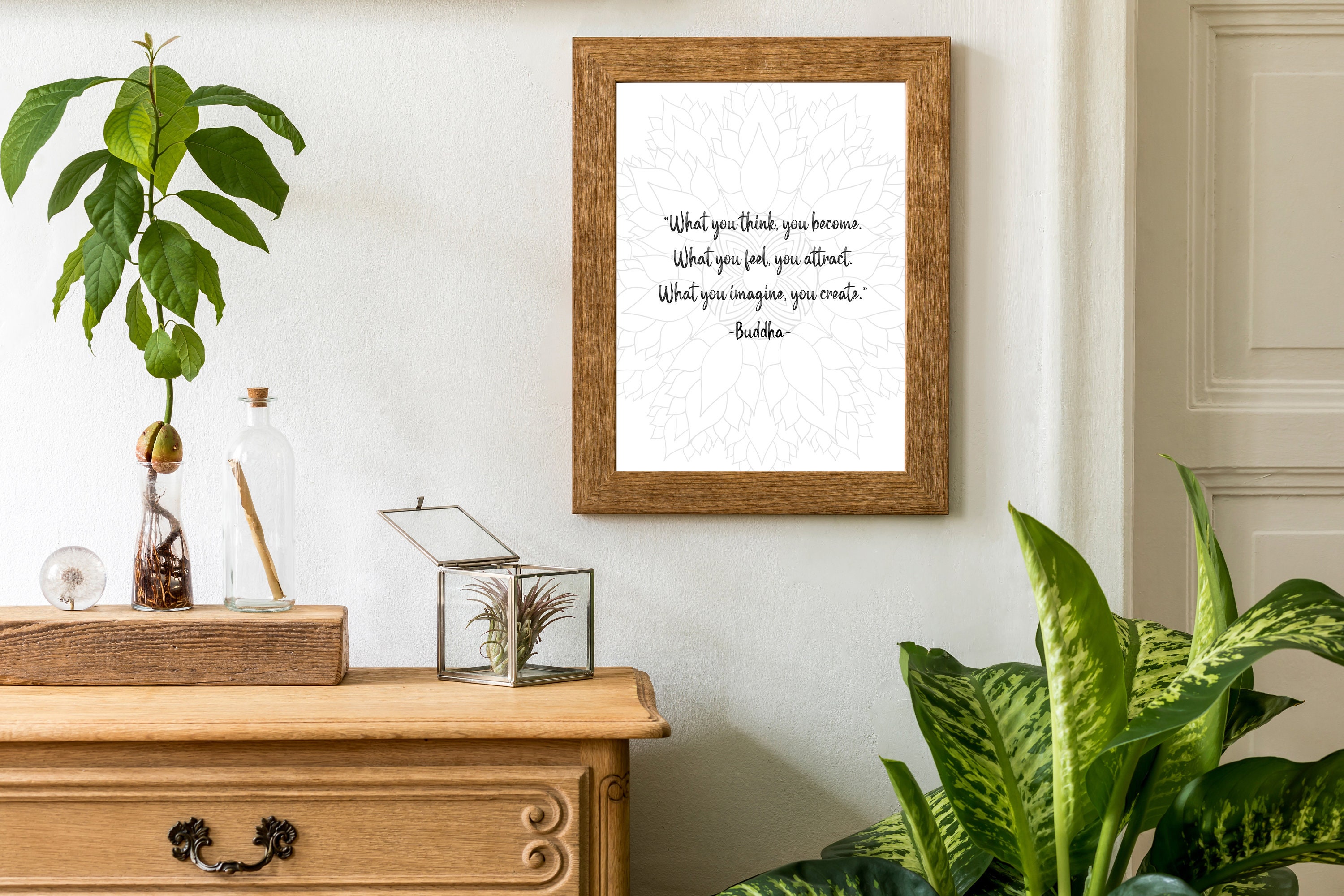 Inspirational Buddha Quote Wall Art Printable Boho Poster Etsy Ireland