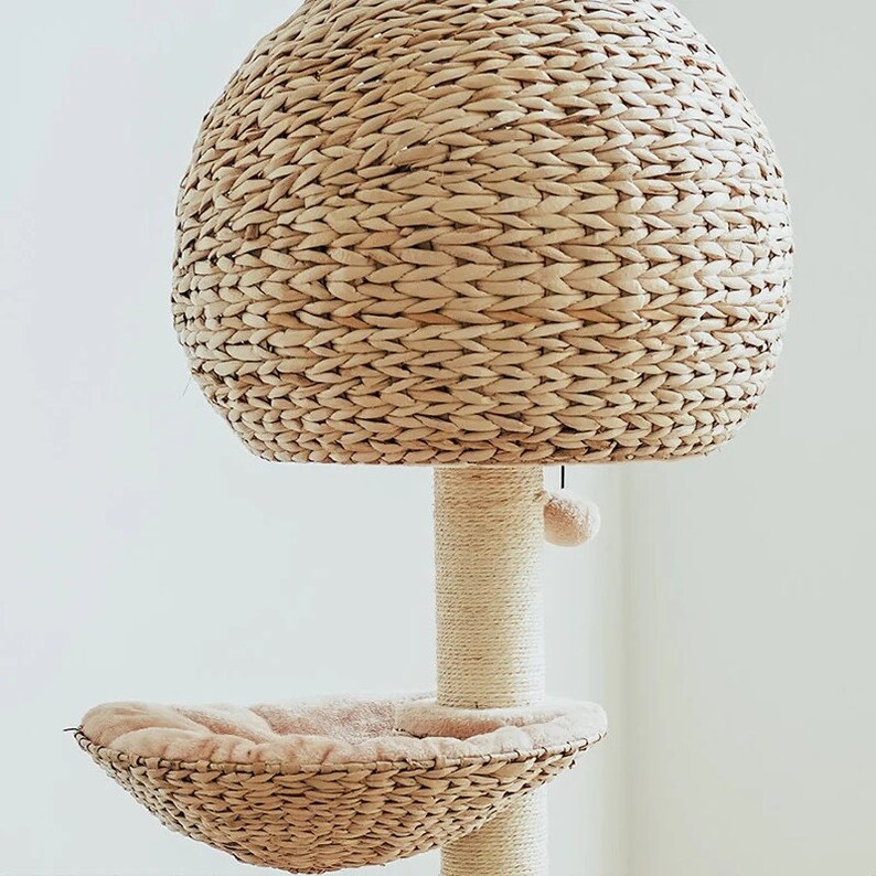 Bird Nest Cat Tree Tower Wooden Cat Tower Modern Cat Etsy