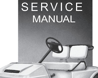 1998 Club Car DS Repair Manual PDF, 1998-1999 Club Car DS Golf Car Service Manual, #101968401, Club Car Repair Manual