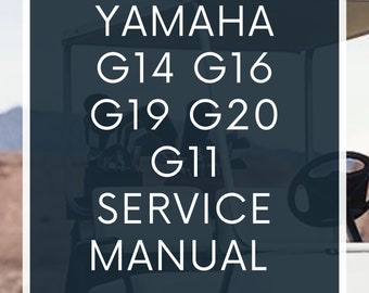 Yamaha G14, G16, G19, G20, G11 Golf Cart Service Manual PDF