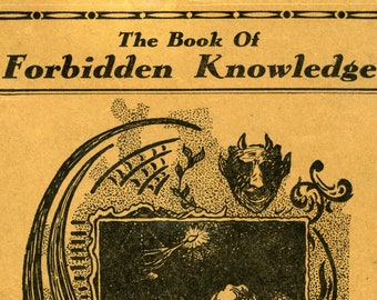 The Book of Forbidden Knowledge by A. P. Sinnett 1919 PDF Book / EBOOK Digital format Instant Download