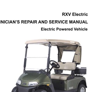 EZGO RXV SERVICE MANUAL PDF FREE DOWNLOAD 2020 visual data 7
