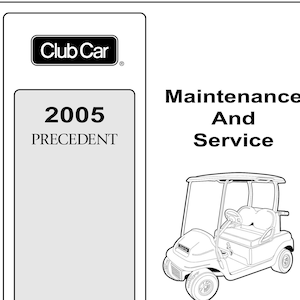 Club Car Precedent Golf Cart Service Manual PDF Download 2015 ...