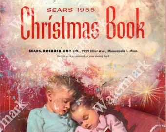 Vintage Sears Christmas Catalog Wishbook 1955 PDF/Digital Download, Sears Christmas Toys Catalog PDF, Vintage Catalog PDF