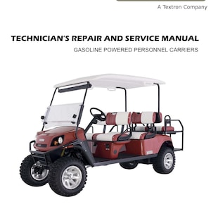EZGO Express L6, Express S6 Techniker Reparatur & Service Handbuch PDF, 2012-2019 EZGO Benzin Modelle, Ezgo Reparatur Handbuch | Digitaler Download