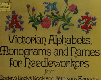 Victorian Alphabets Monograms for Needleworkers PDF E-Book, Needlework Embroidery Patterns, Over 51 Alphabets & 163 Designs