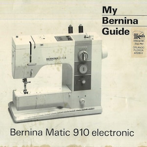 BERNINA Matic 910 Electronic Sewing Machine Instructions Operating Manual PDF Download