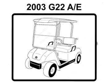 Manual de servicio del carrito de golf Yamaha G22 G22A G22E 2003 Descargar PDF, Manual del carrito de golf Yamaha g22, Manual de reparación del carrito de golf Yamaha / Descargar PDF