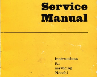 Necchi BU / BF Mira und Nova Service Anleitung, Necchi Nähmaschinen Anleitung PDF | Sofort herunterladen