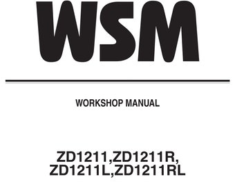 Kubota ZD1211 Lawn Mower Service Manual PDF, Kubota Lawn Mower Workshop Manual, Kubota Manual PDF