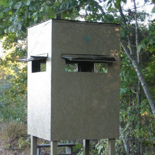 Hunting Blind Tree Stand DIY Plans, Deer Hunting Box Blind Plans