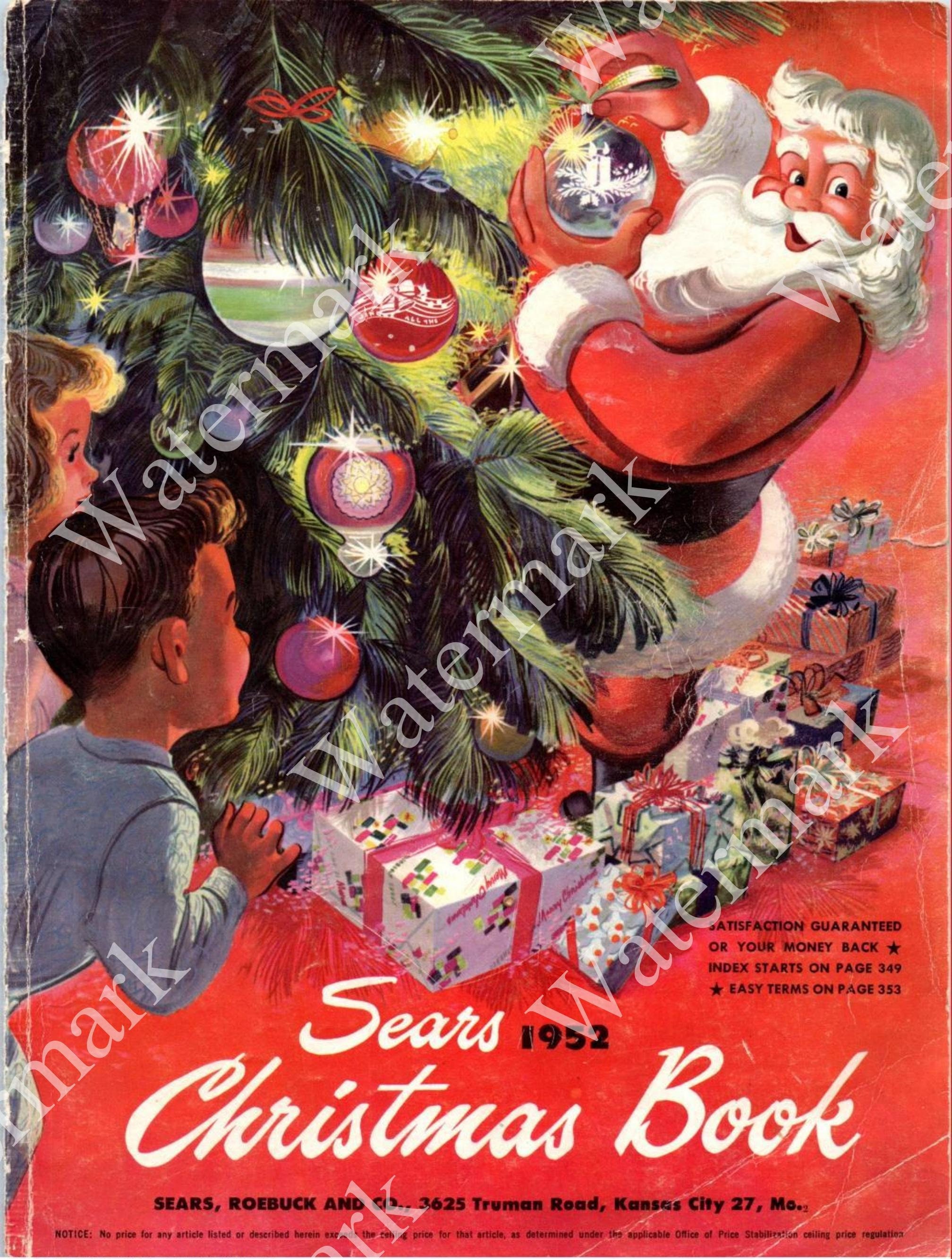 Sears Christmast Catalog 1952, Digital PDF Catalog Download