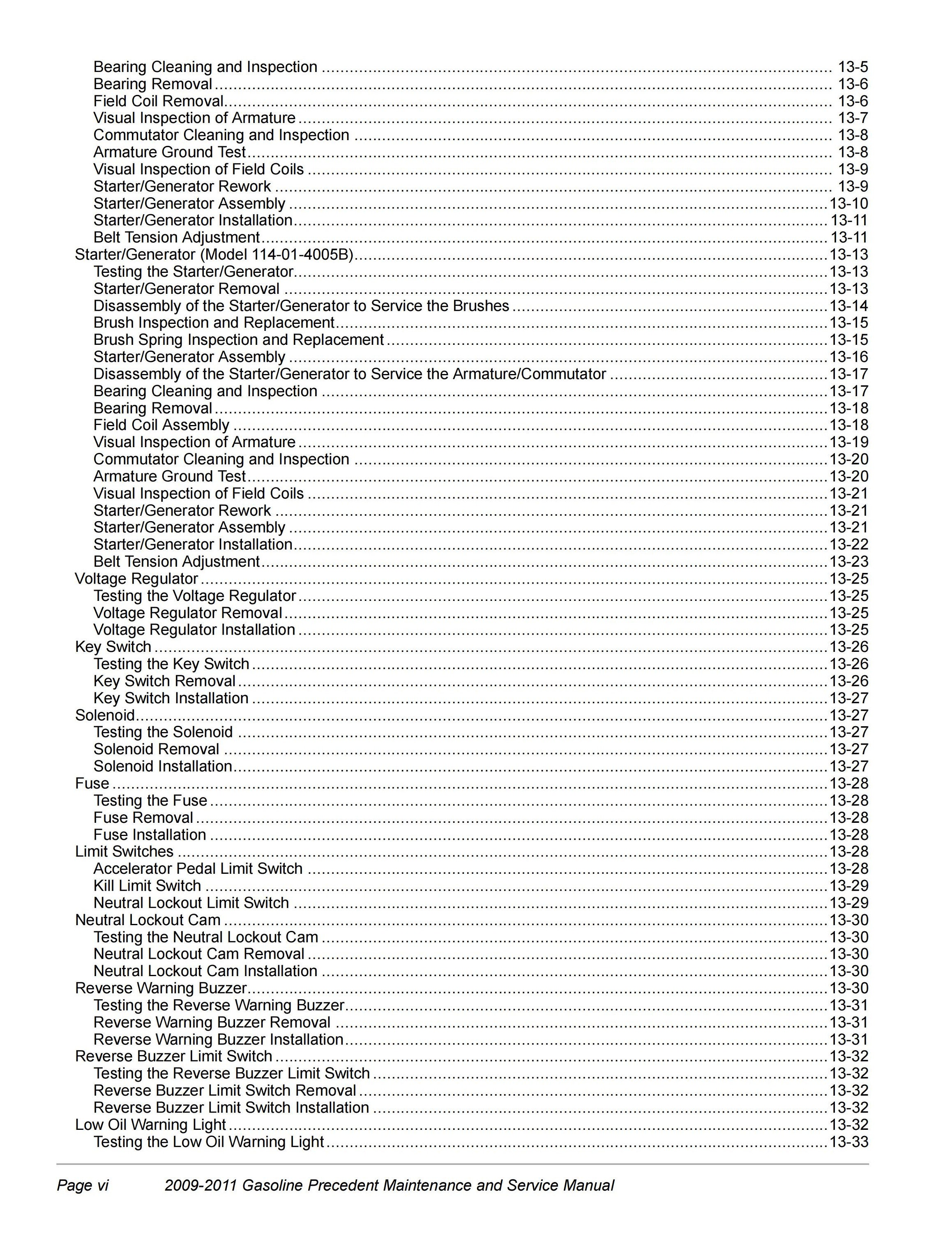 2008 CLUB CAR PRECEDENT OWNER S MANUAL visual data 5