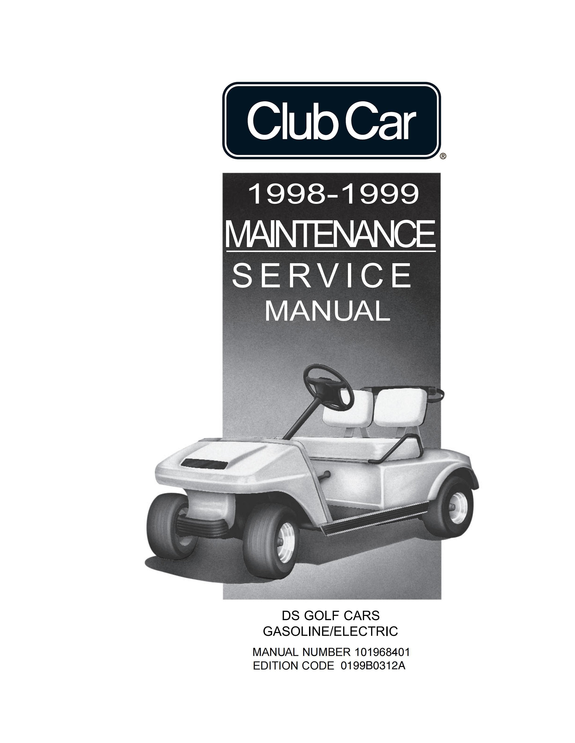 1998 Club Car DS Repair Manual PDF, 19981999 Club Car DS Golf Car Service Manual, 101968401