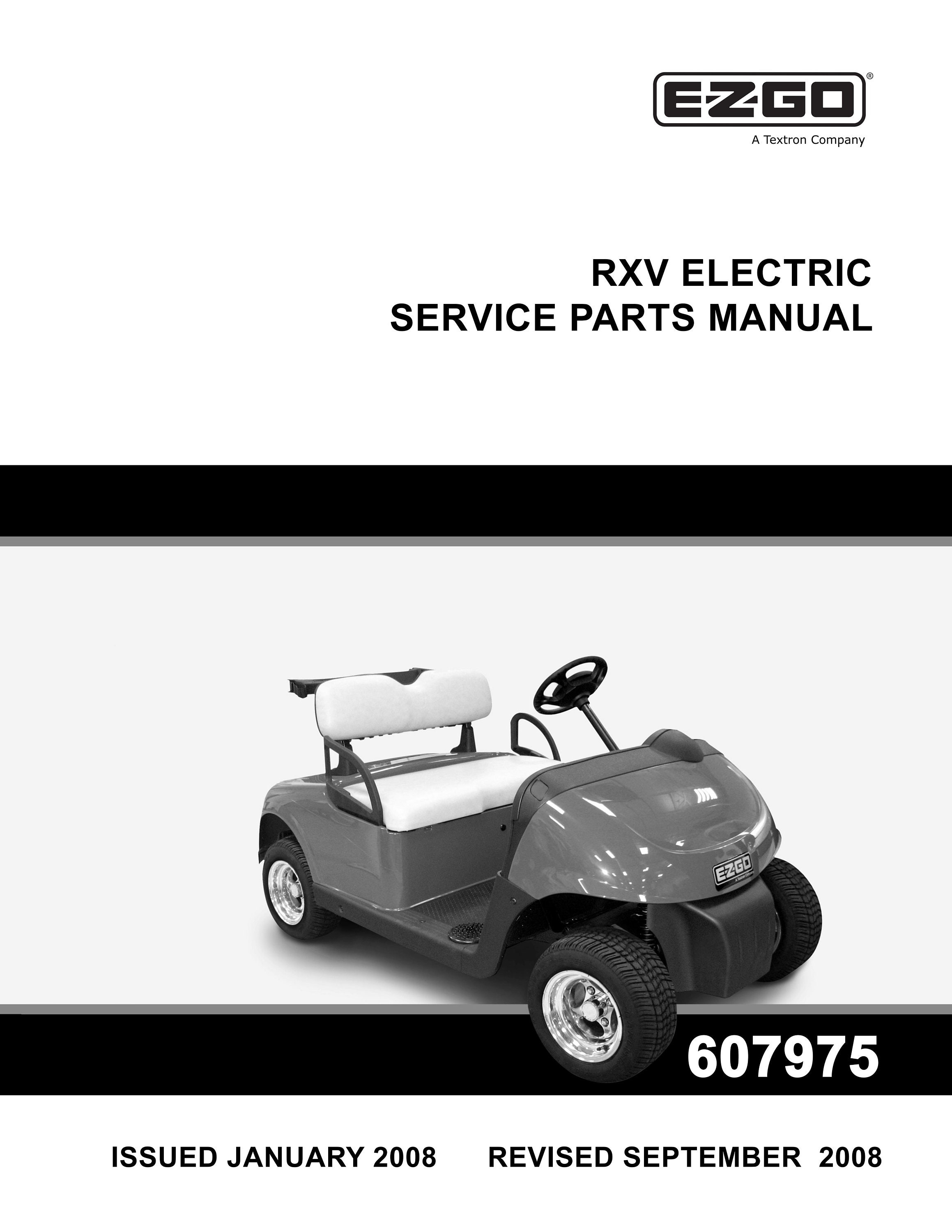 2009 Ez Go Rxv Service Manual Download, EZGO Electric RXV 20092015