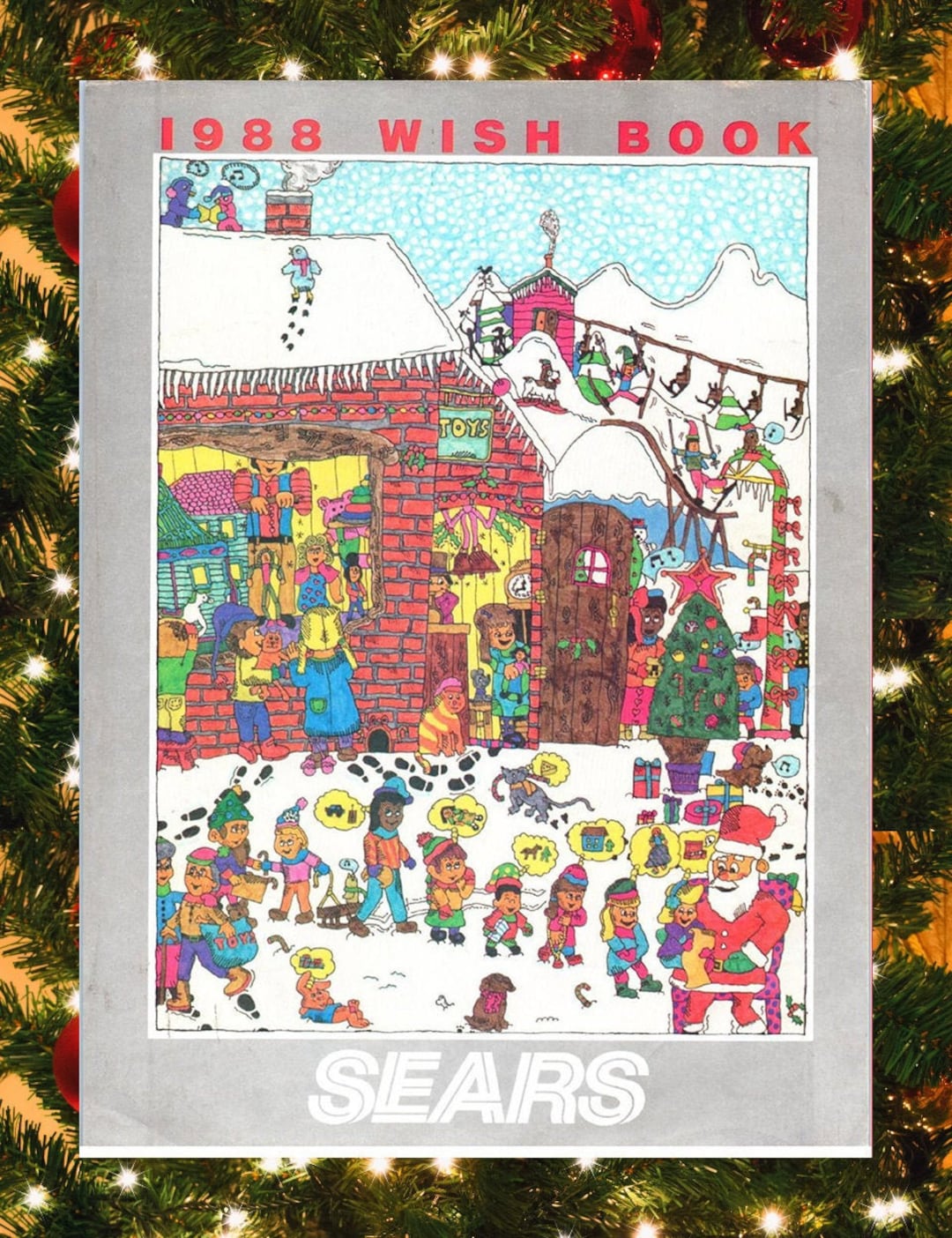 Vintage 1988 Sears Christmas Wishbook / Catalog PDF Ebook, Sears