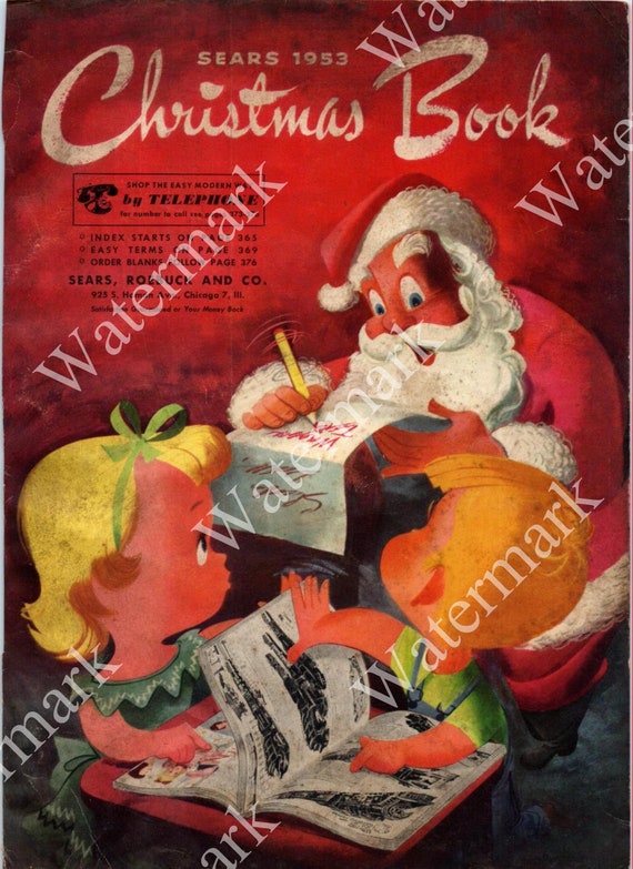 Vintage 1953 Sears Christmas Wishbook / Catalog PDF Digital