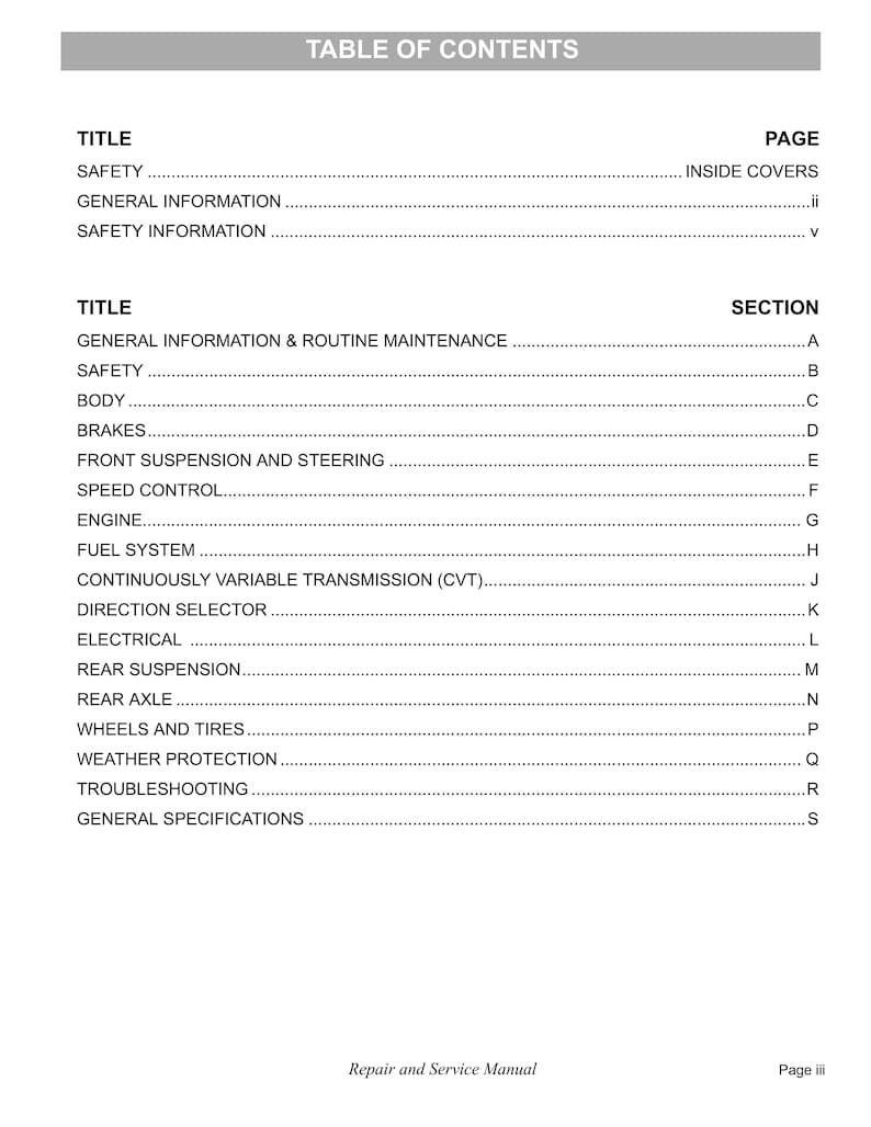 EZGO TXT SERVICE MANUAL PDF visual data 8