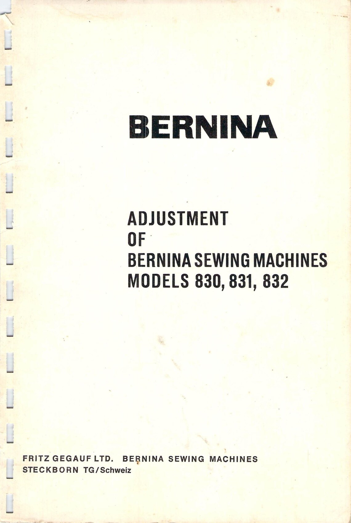 Bernina Record 830 Manual, How to Oil Bernina 830 Record, Bernina 830