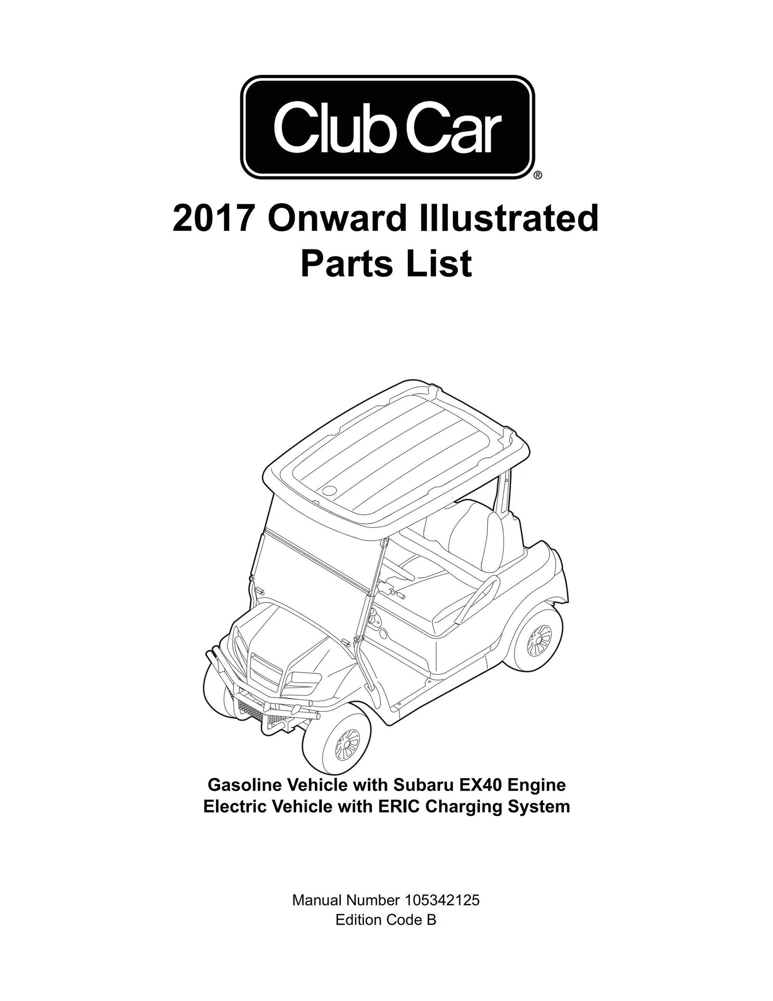 Club Car Onward Parts