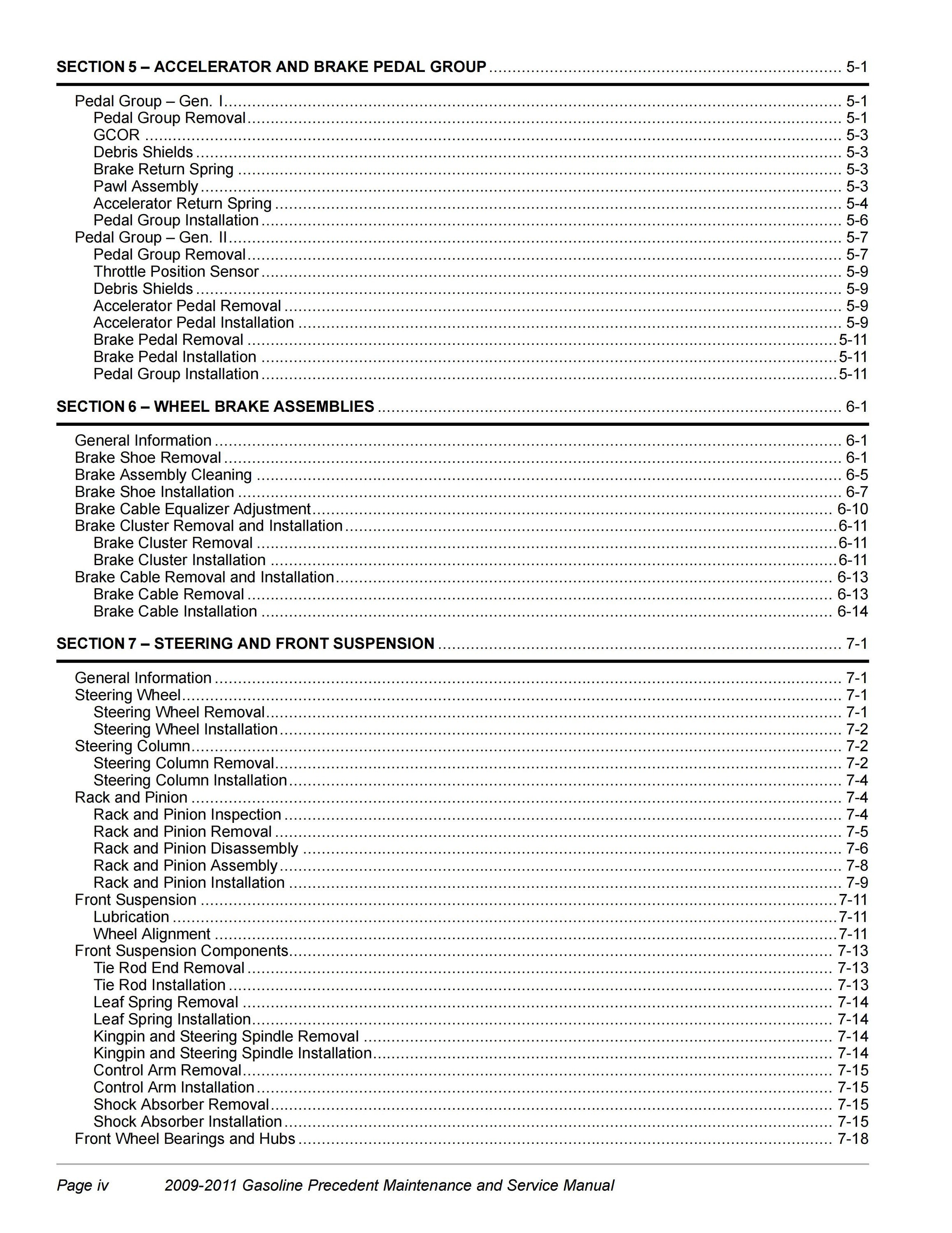 2010 Club Car Precedent Golf Cart Manual PDF, 20092011 Service Manual