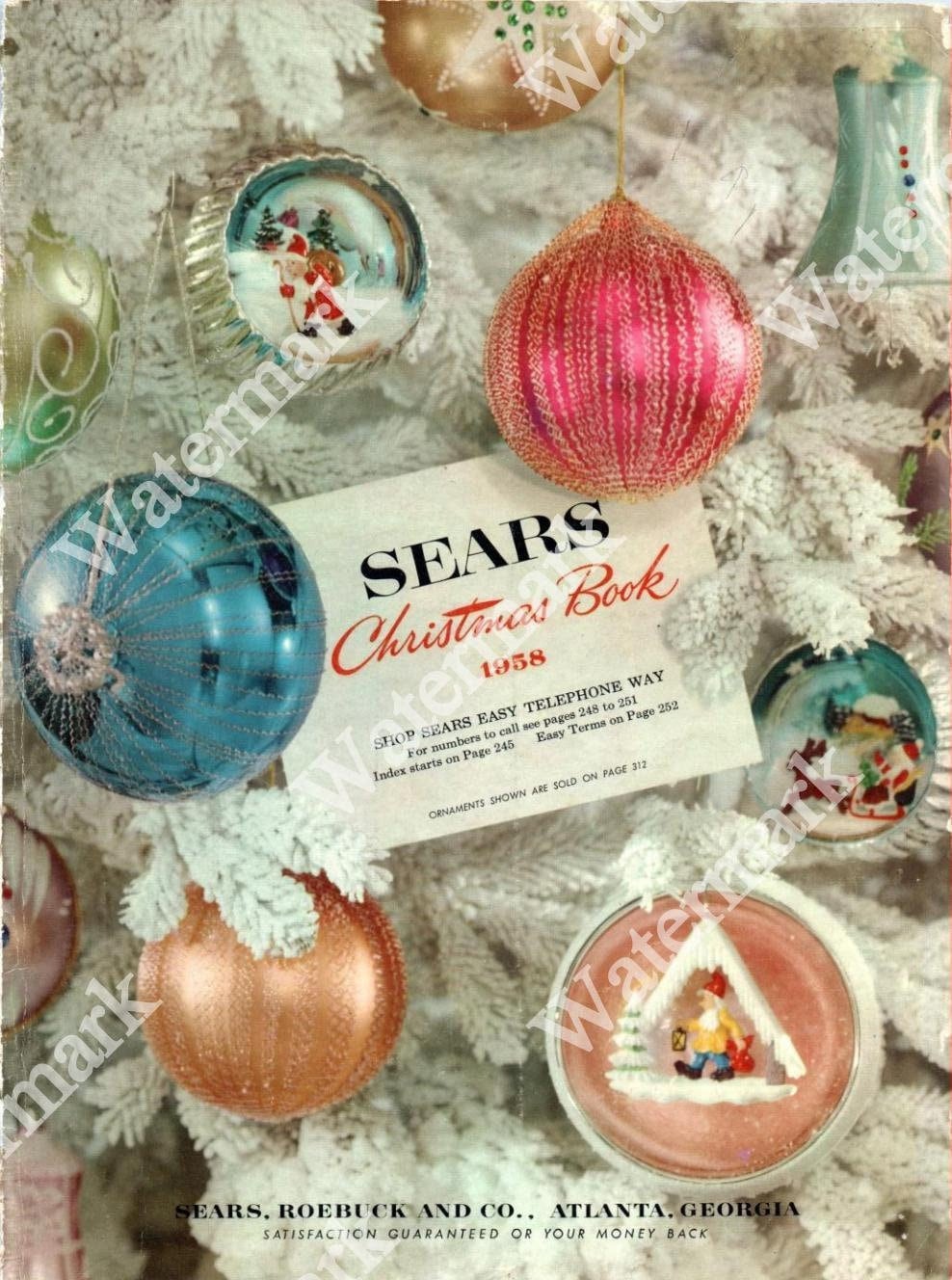 Sears Christmas Wishbook Catalog 1958 PDF, Vintage Sears Wishbook