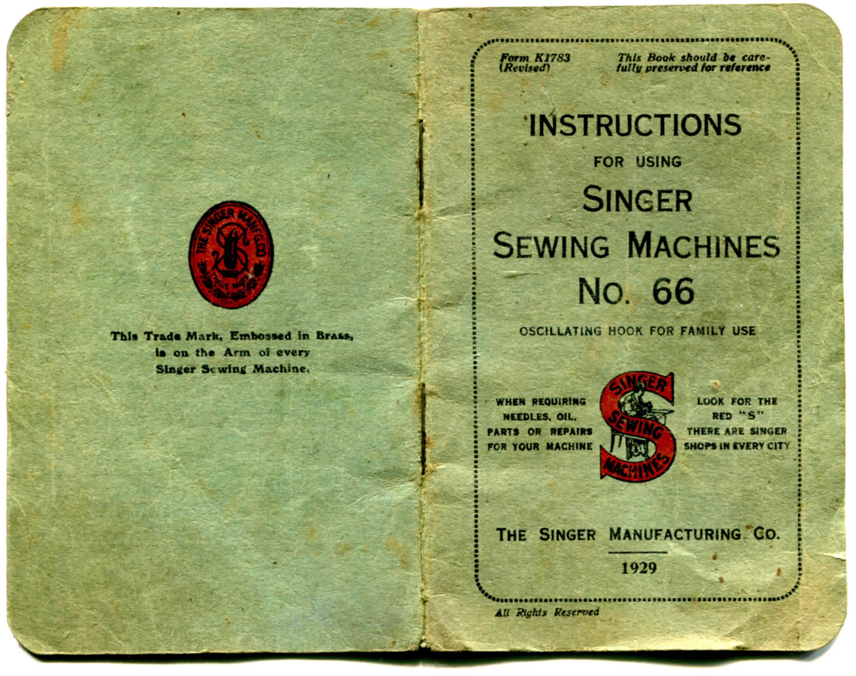 Sewing & Needlecraft Sewing & Fiber 1929 Singer Sewing Machines