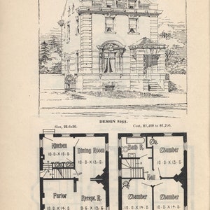 29 Victorian House Plans PDF E-Book, Vintage Victorian Architecture image 2