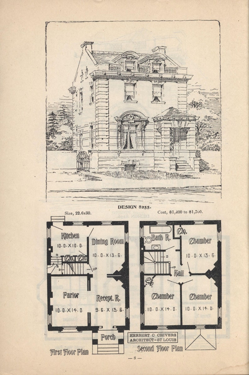 29 Victorian House Plans PDF E-Book, Vintage Victorian Architecture image 2