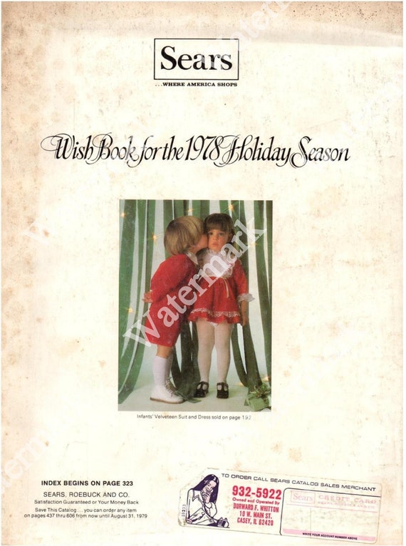 Sears Christmas Catalog 1978 PDF 1978 Sears Christmas Wish Etsy