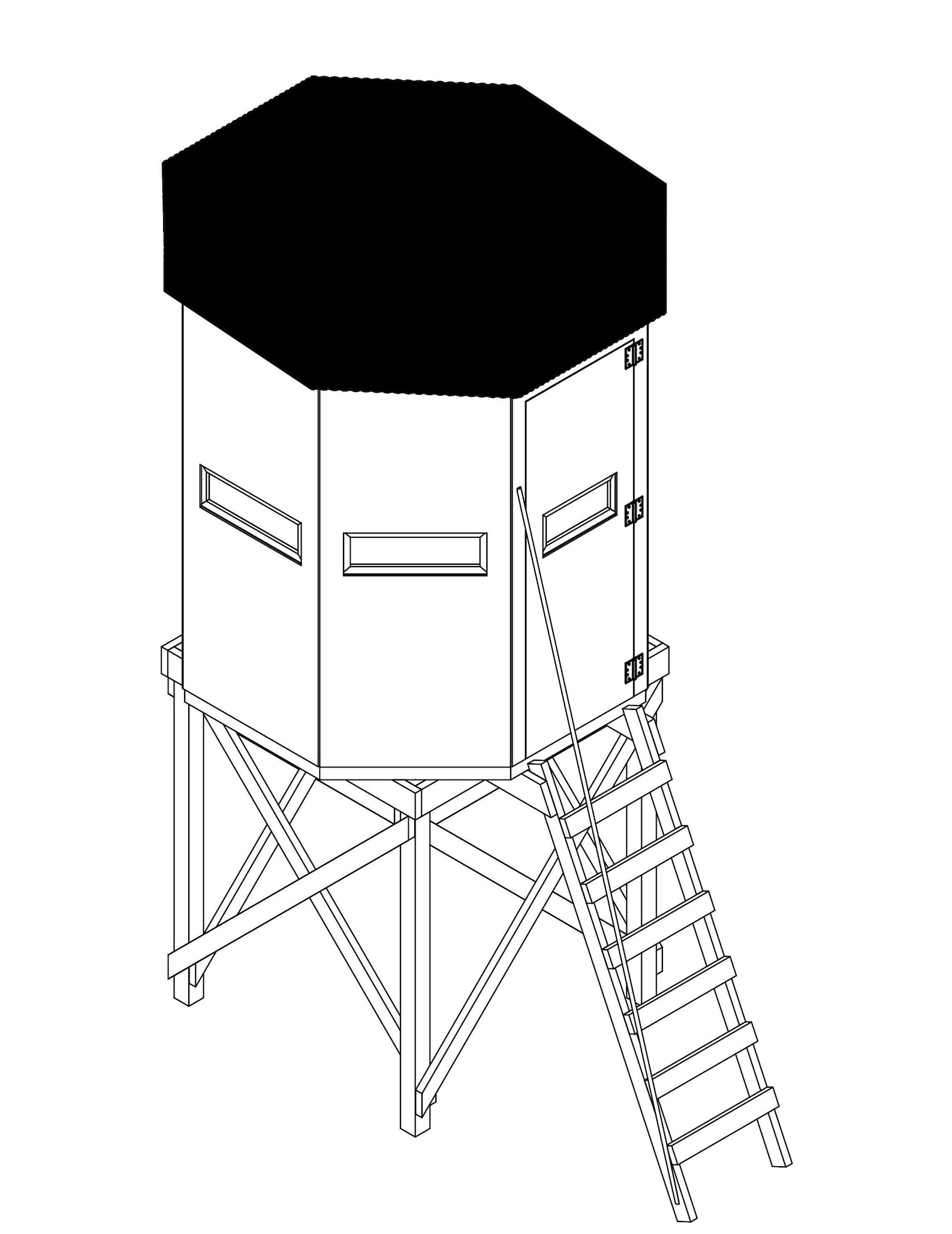 Hunting Blind Tree Stand DIY Plans Deer Hunting Box Blind Plans Deer