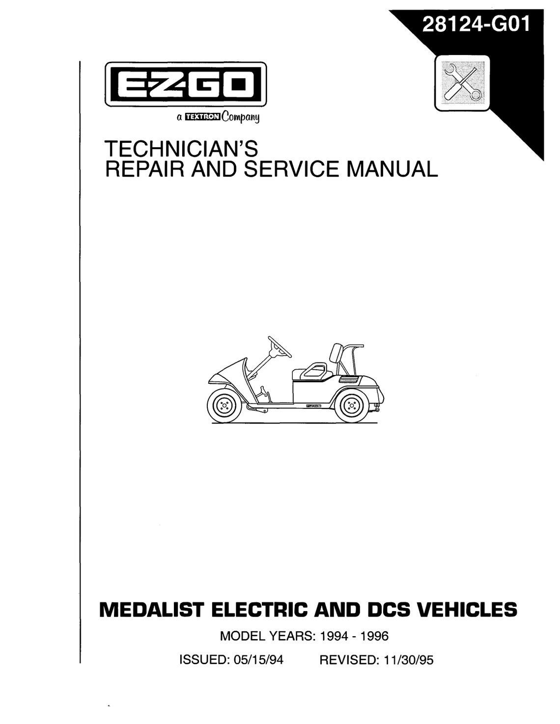 EZGO Medalist Repair Manual PDF, Ezgo Medalist Parts Diagram Manual