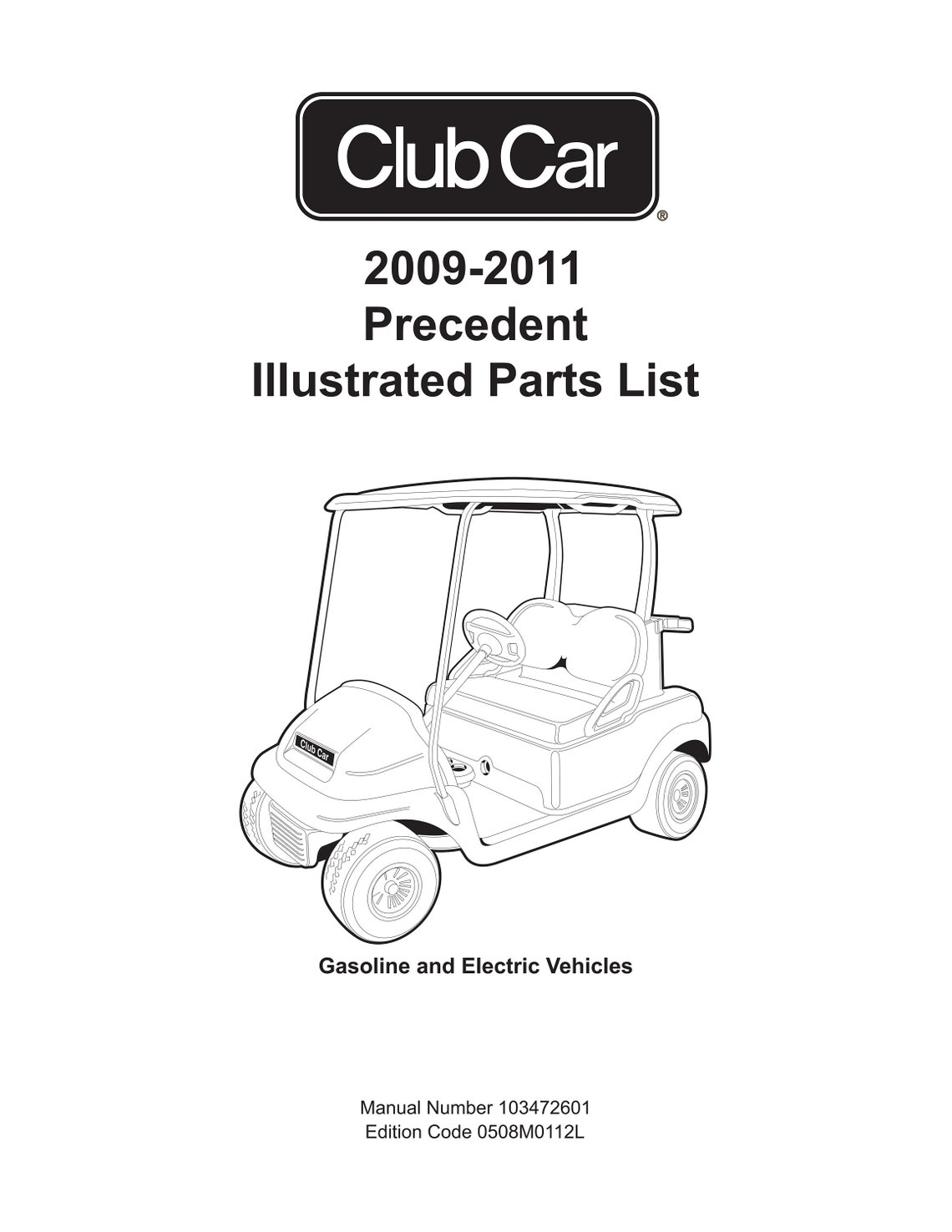 2010 Club Car Precedent Golf Cart Manual PDF 20092011 Etsy UK
